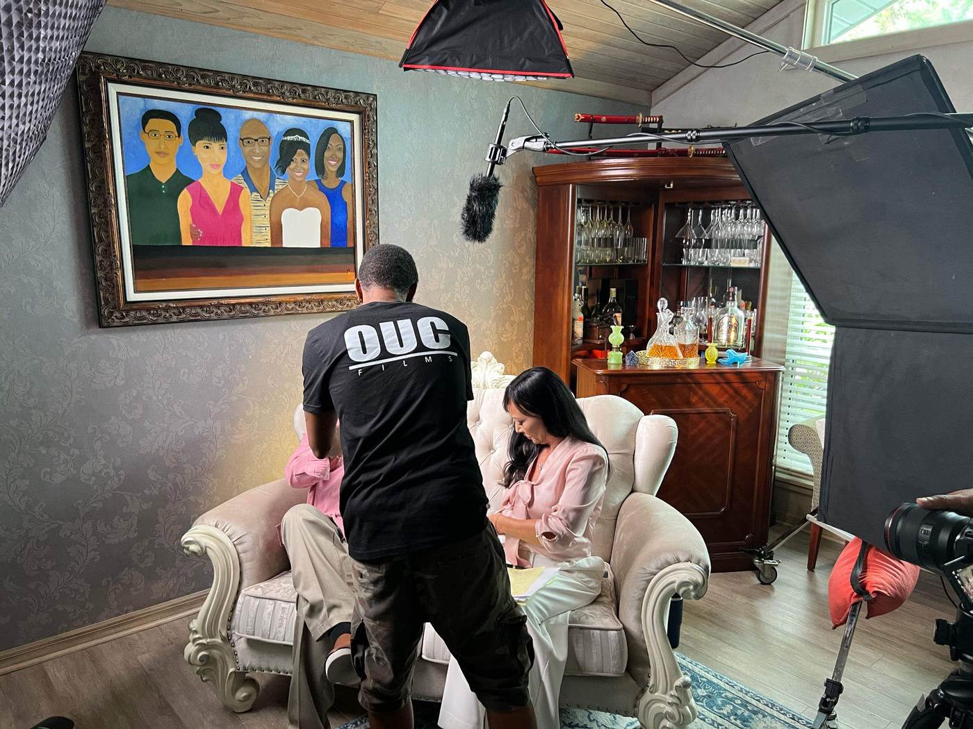 O.U.C. Films directing a scene on location
